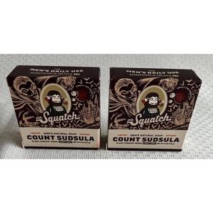 Dr Squatch Limited Edition Count Sudsula Soap Two Bars New